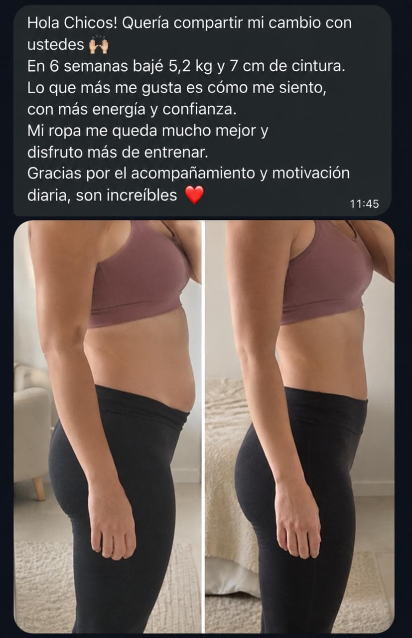Natalia, resultado real con Slim Method